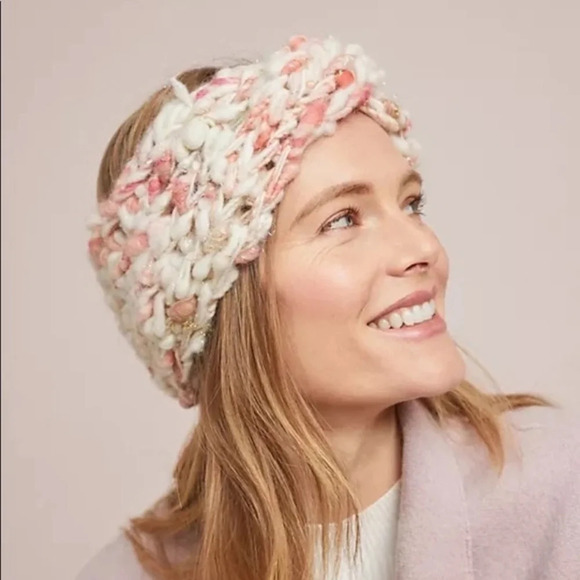 Anthropologie Knit Collage Warm Wishes Ear Warmer